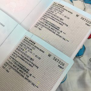 Hồ sơ xin visa du học Hong Kong
