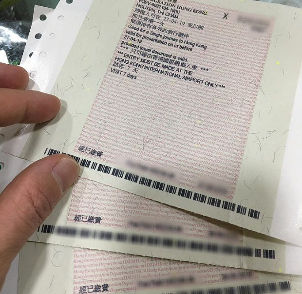 Thời gian xin visa Hong Kong